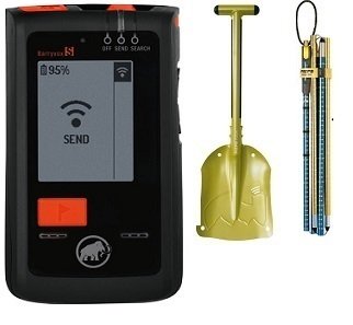 ARVA MAMMUT BARRYVOX S EUROPE + PALA  PIEPS SHOVEL TOUR-T + SONDA PIEPS PROBE ALU 260